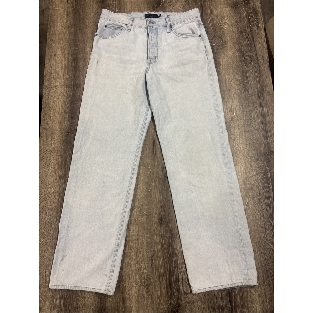 Alex Mill Jeans AM Relaxed Roomy Straight Leg High Rise Made In USA Men's Sz 31